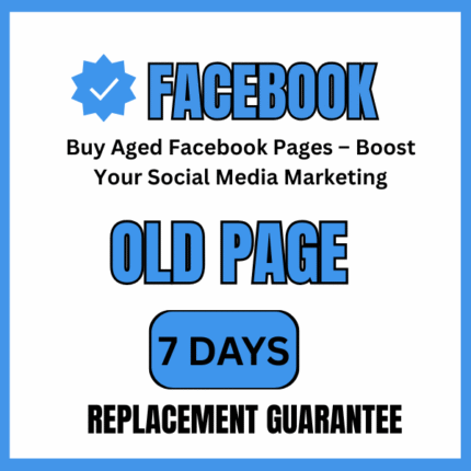 Old Facebook Page | Old Page with 7-Day Replacement Guarantee