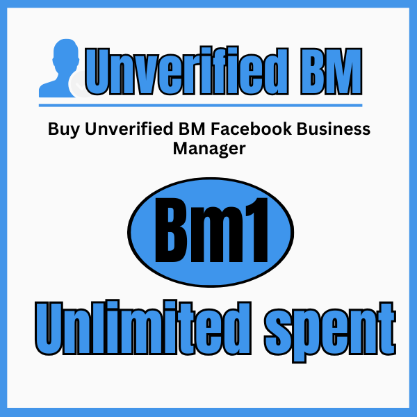 Unverified BM1 Facebook Business Manager | Unlimited Spend Setup